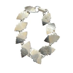 Vintage Rose-Gold Leaf Bracelet